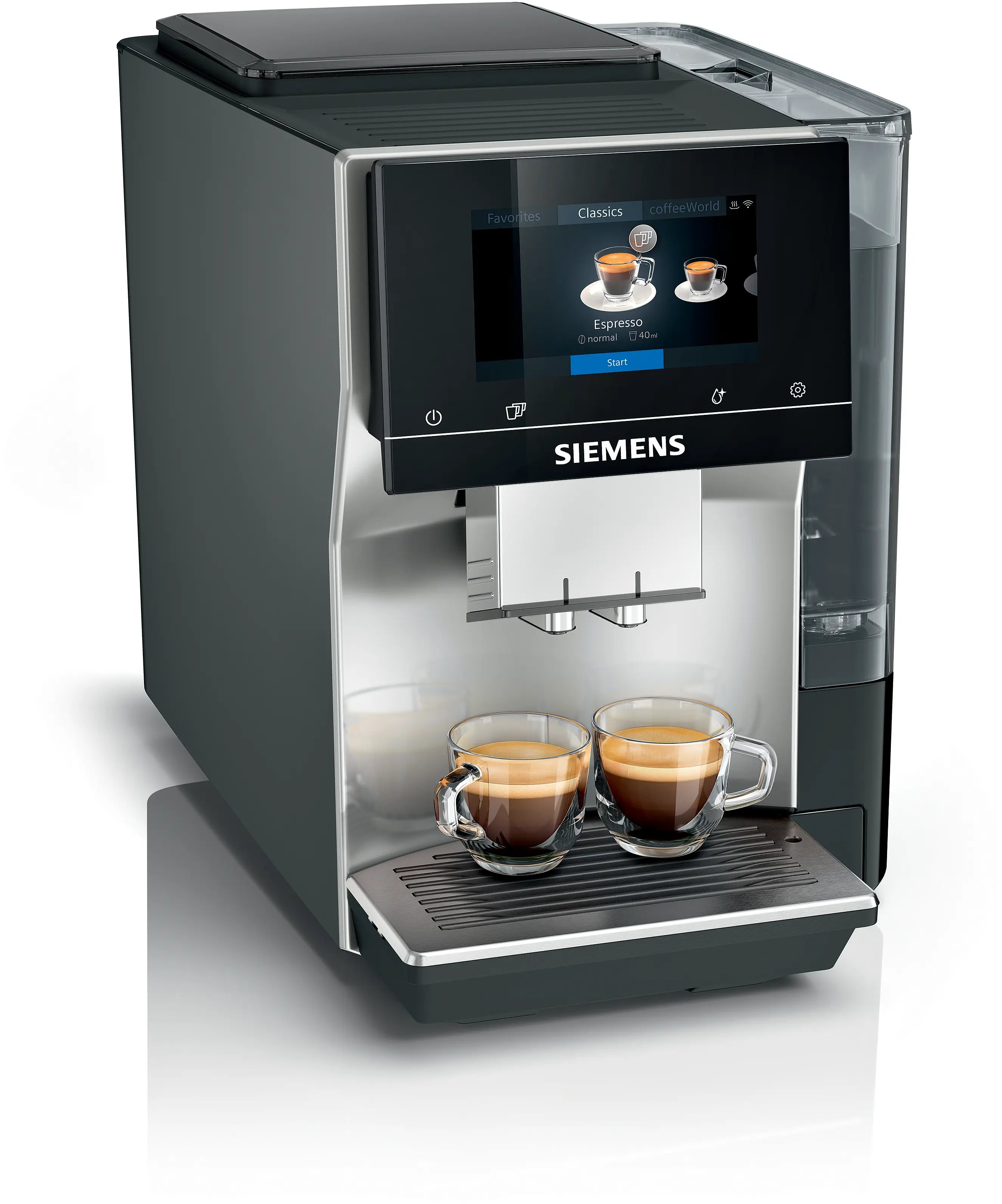 Kaffeevollautomat EQ700 classic Inox silver metallic mit Milchsystem (TP715E17), ab 16,65 € monatlich