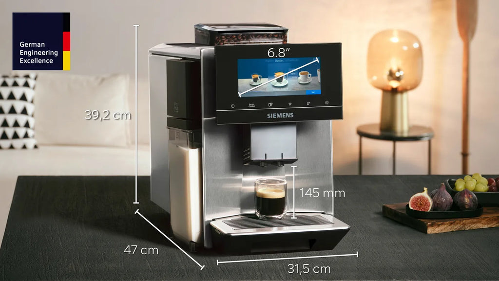 Kaffeevollautomat EQ900 plus Edelstahl, automatische Entkalkung (TQ905DZ3), monatlich ab 35,40 €