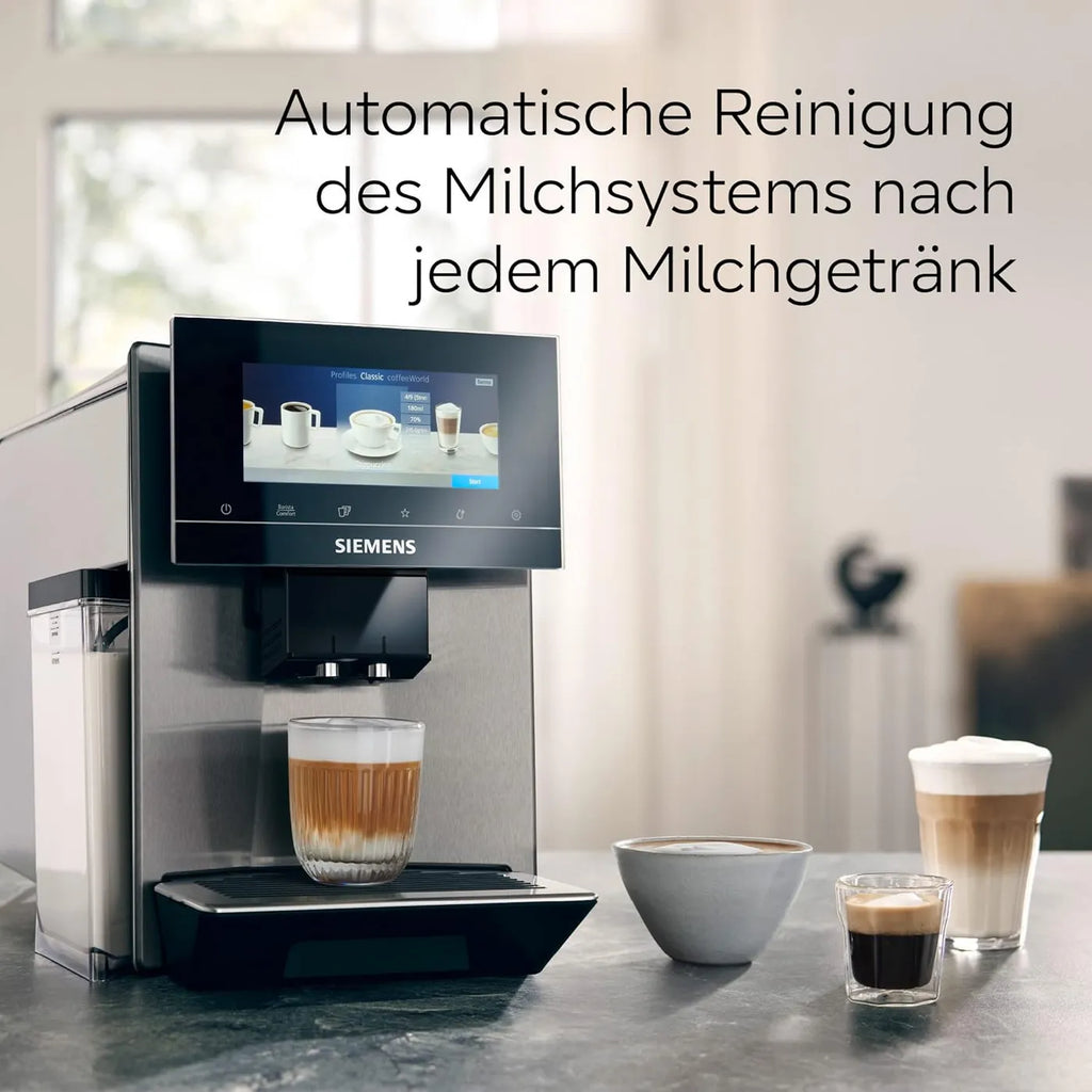 Kaffeevollautomat EQ900 Edelstahl, 2 Mahlwerke (TQ907D03), monatlich ab 34,98 €